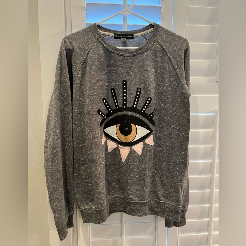 Lulusimonstudio pullover in gray. Size small. Worn once.